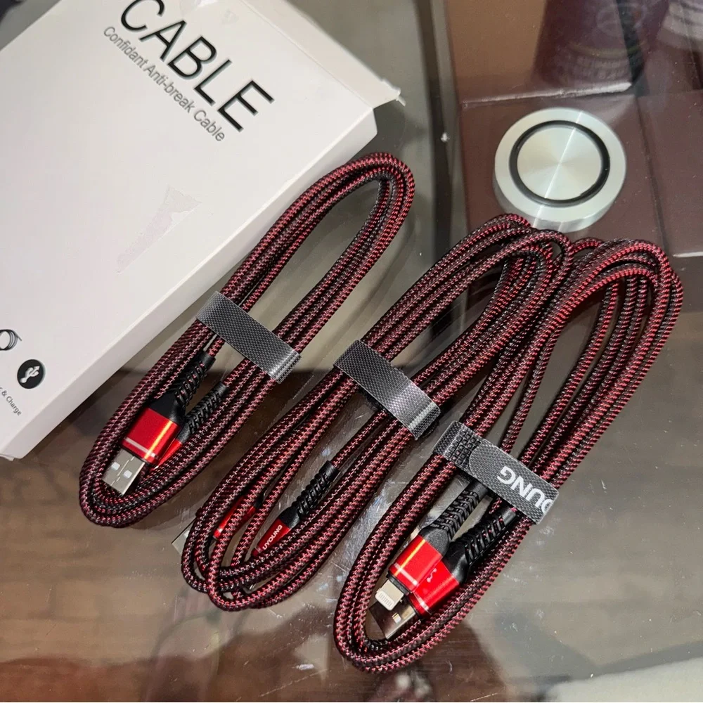 UYOUNG iPhone Charger Cable 3Pack 6FT [Apple MFi Certified] USB to Lightning